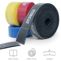 STONEGO teoring USB oplot na kable Organizer do kabli opaski na mysz uchwyt na przewód słuchawkowy przewód HDMI darmowe cięcie zarządzanie taśma do telefonu Hoop 2